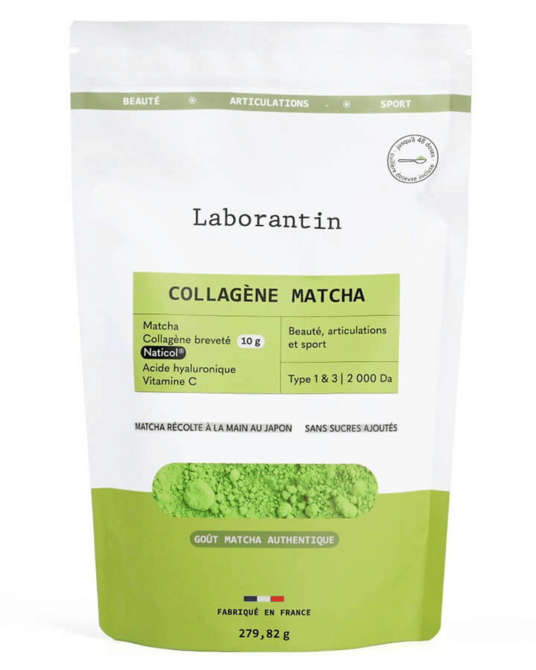 Matcha Kolagen s Naticolem Laborantin