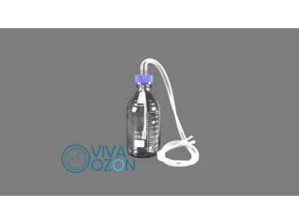 Láhev šedé pozadí vlevo logo