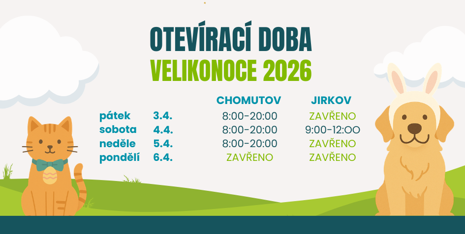 Otevírací doba o Velikonocích 2026