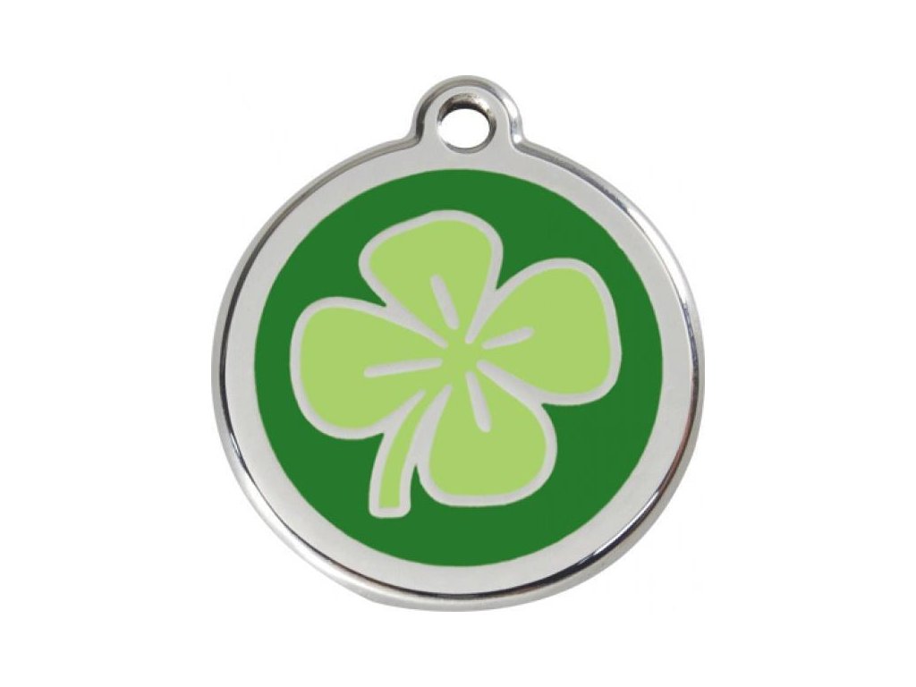 Identifikační známka - čtyřlístek zelený (Varianta - původní 37 mm)