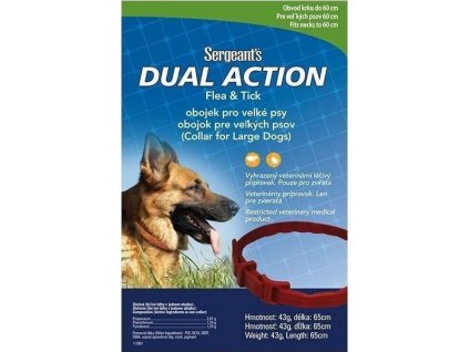 Sergeant´s Dual Action 65 cm - antiparazitní obojek pro velké psy (Varianta - původní 65 cm)