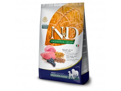N&D LG Dog Adult M/L Lamb & Blueberry  (jehně a borůvky) (Varianta - původní 2,5 kg)