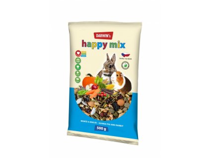 Darwin´s Happy Mix pro morčata a králíky (Varianta - původní 2,2 kg kyblík)