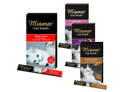 Miamor Cat Snack - speciální krém (Varianta - původní 90 g (6x15g) - multivitamínový krém)