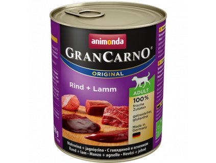 GranCarno Adult - hovězí, jehněčí (Varianta - původní 800 g)