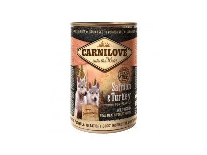 Carnilove Puppy - Salmon & Turkey, pro štěňata (Varianta - původní 400 g)