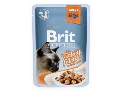 Brit Premium Cat 85 g kapsička - krůtí ve šťávě (Varianta - původní 85 g)