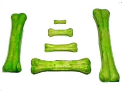Kost z buvolí kůže zelená (Varianta - původní 12-13 cm)