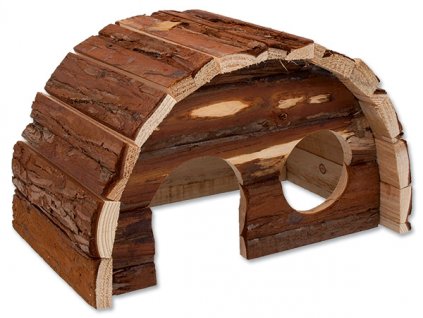 Domek Small Animals Hobit dřevěný (Varianta - původní 36,5 x 22 x 20 cm)