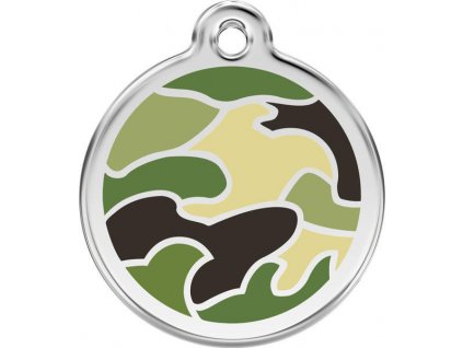 Identifikační známka - camouflage zelená (Varianta - původní 37 mm)