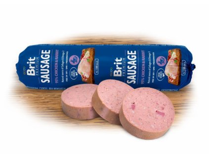 Brit sausage Chicken&Rabbit (Varianta - původní 800 g)