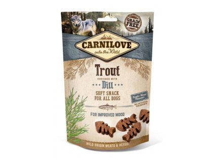 Carnilove Dog Soft Snack - Trout with Dill (pstruh a kopr) (Varianta - původní 200 g)