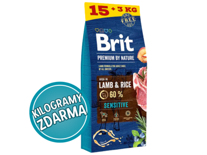 Brit Premium Sensitive lamb kila zdarma
