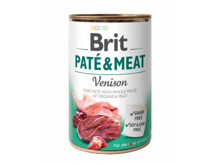 Brit paté & meat - Venison (Varianta - původní 400 g)