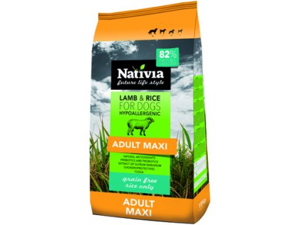 Nativia Adult Maxi Lamb&Rice (Varianta - původní 15 kg)