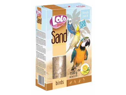 Písek pro ptáky LoloPets - s citronem (Varianta - původní 1500 g)