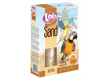 Písek pro ptáky LoloPets - s pomerančem (Varianta - původní 1500 g)