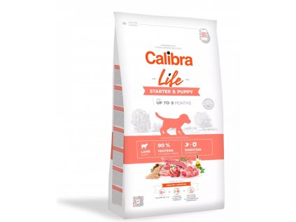 Calibra Dog Life Starter & Puppy Lamb (Varianta - původní 12 kg  (v akci 7+1 zdarma vychází 1 balení na 1259,12 Kč ))