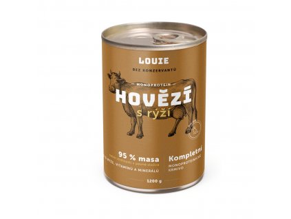 Louie Dog - hovězí a vepřové s rýží (Varianta - původní 1200 g)