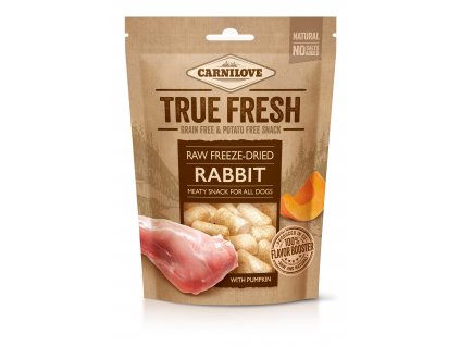 True Fresh Freeze-Dried snack RABBIT with Pumpkin (Varianta - původní 40 g)