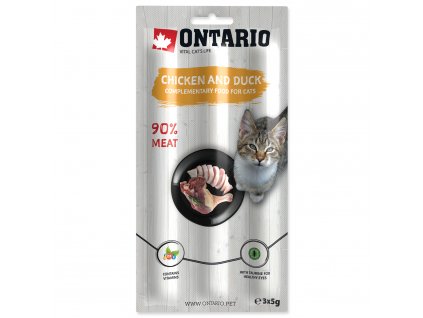 Ontario Cat Stick Chicken & Duck - 3 x 5 g (Varianta - původní 1 bal.)