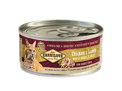 Carnilove Cat Chicken & Lamb - kuře a jehně (Varianta - původní 100 g)