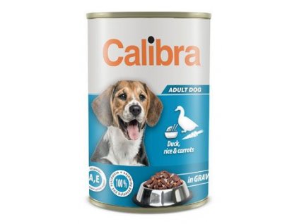 Calibra Dog - kachna, rýže a mrkev v omáčce (Varianta - původní 1240 g)