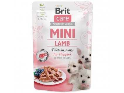 Brit Care Mini Lamb fillets in gravy for puppies 85 g (Varianta - původní 1 ks)