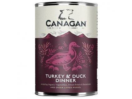 Canagan Dog konzerva - kachna s krůtou (Varianta - původní 400 g)