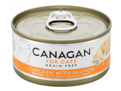 Canagan Cat konzerva - kuře a losos (Varianta - původní 75 g)