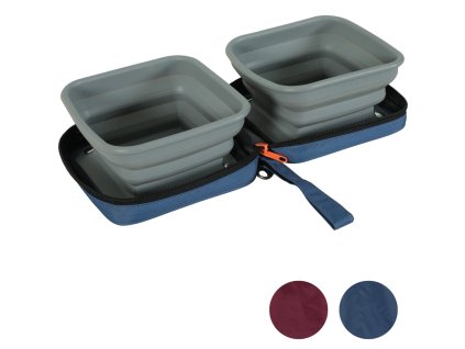 Misky cestovní sklapovací 2v1 - Bivoauak, 2x700 ml