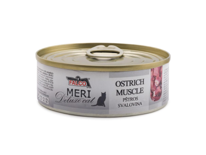 Konzerva pro kočky Meri DeLuxe pštros