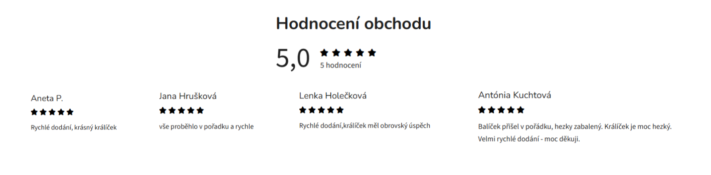 Hodnocení obchodu