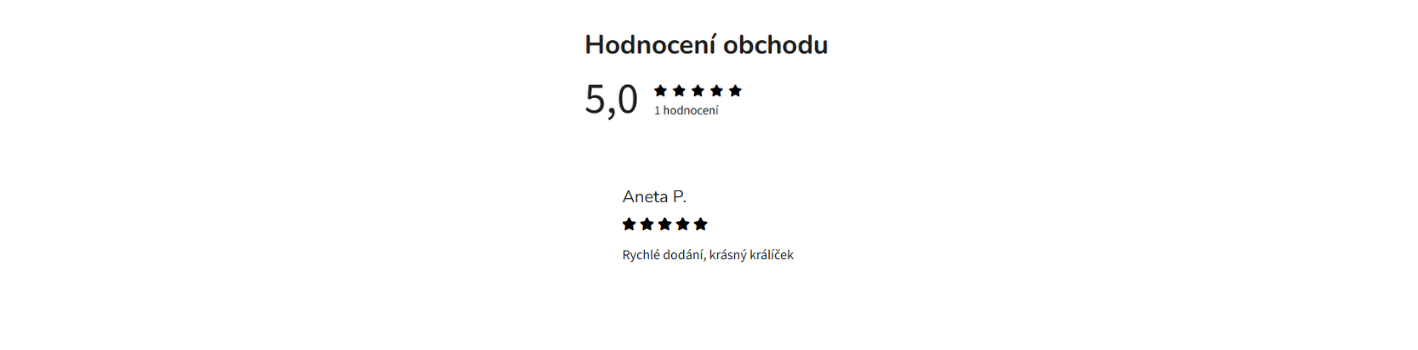 Hodnocení obchodu