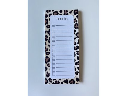 To Do list - leopard