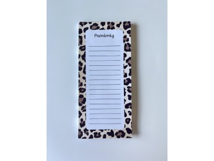 Poznámkový blok - leopard