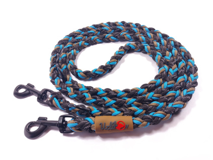 voditko220cm sVlastnimaBarvama reflexcerna hneda tyrkysova KLASIKBLACK