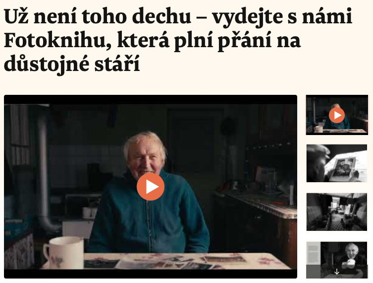 Kampaň na plataformě Donio