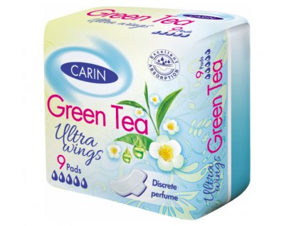 168 carin green tea ultra wings 9 ks