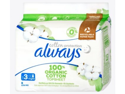 Always Organic Cotton Night 8 ks