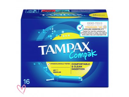 75 tampony tampax compak regular 16ks