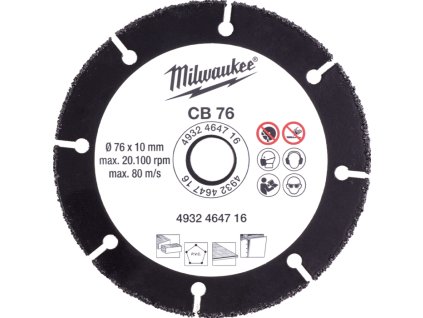 milwaukee mini karbidov kot 76mm pre m12 fcot