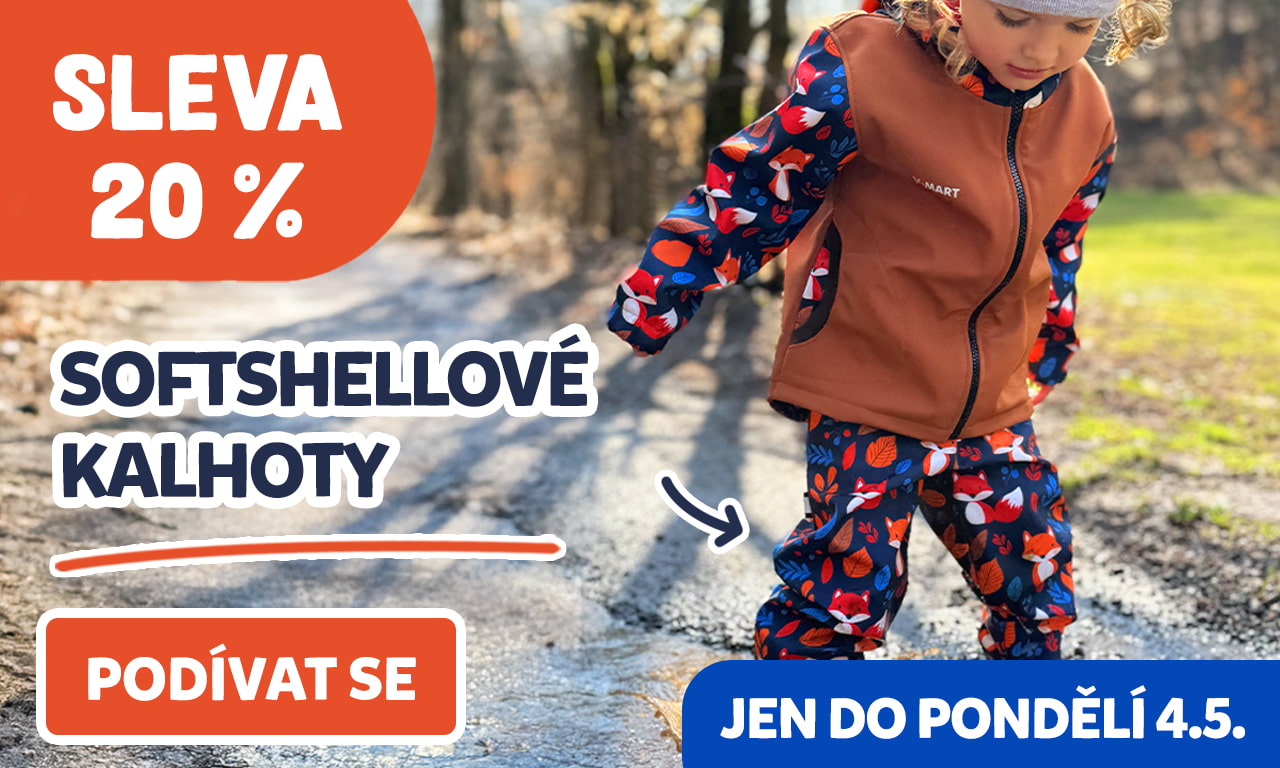 20% sleva na softshellové kalhoty