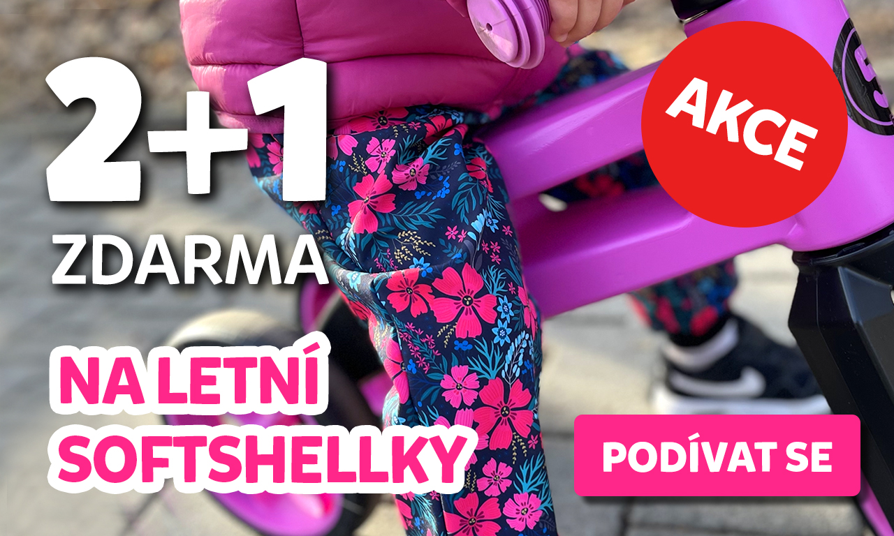 2+1 letní softshellky zdarma