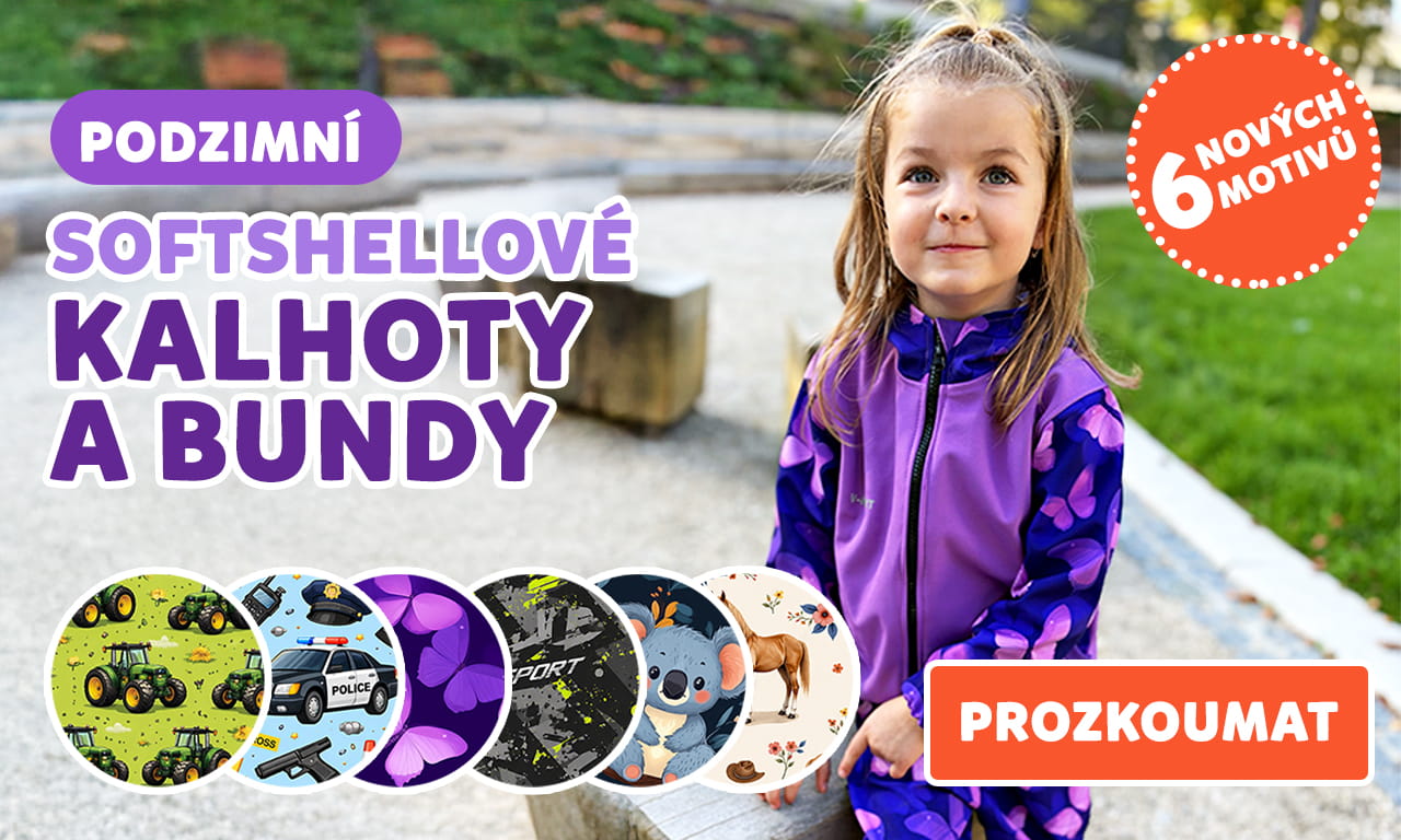6 nových motivů na softshellovém oblečení