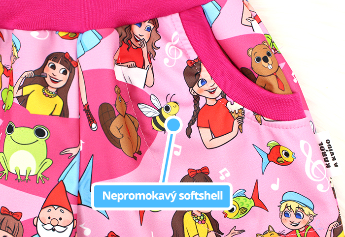 Nepromokavý softshell Karol a Kvído