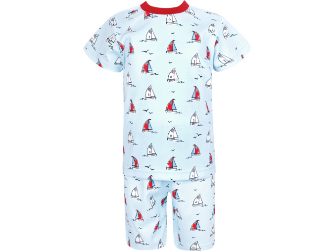 Dětské pyžamo s krátkým rukávem lodičky