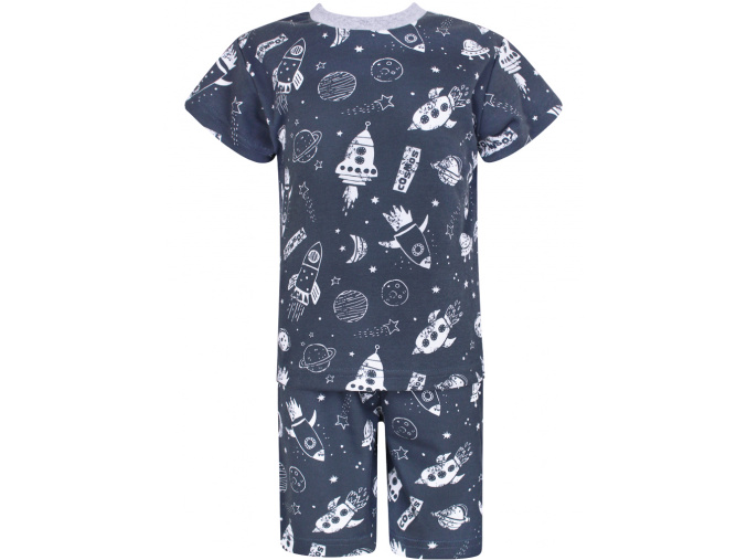Dětské pyžamo s krátkým rukávem vesmír