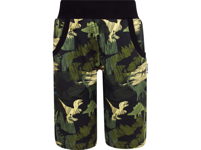 Chlapecké bermudy khaki dinosauři