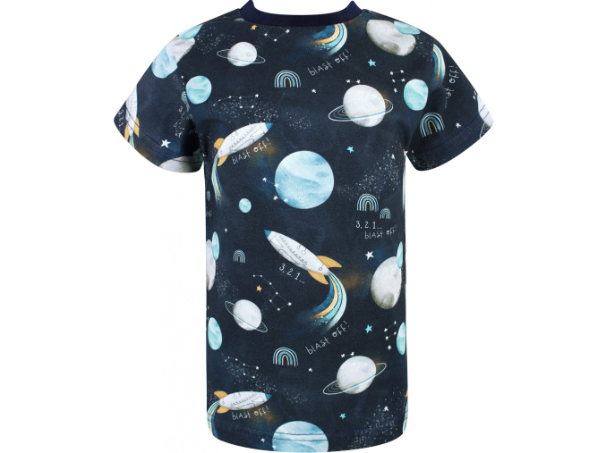 Chlapecké tričko s krátkým rukávem vesmír